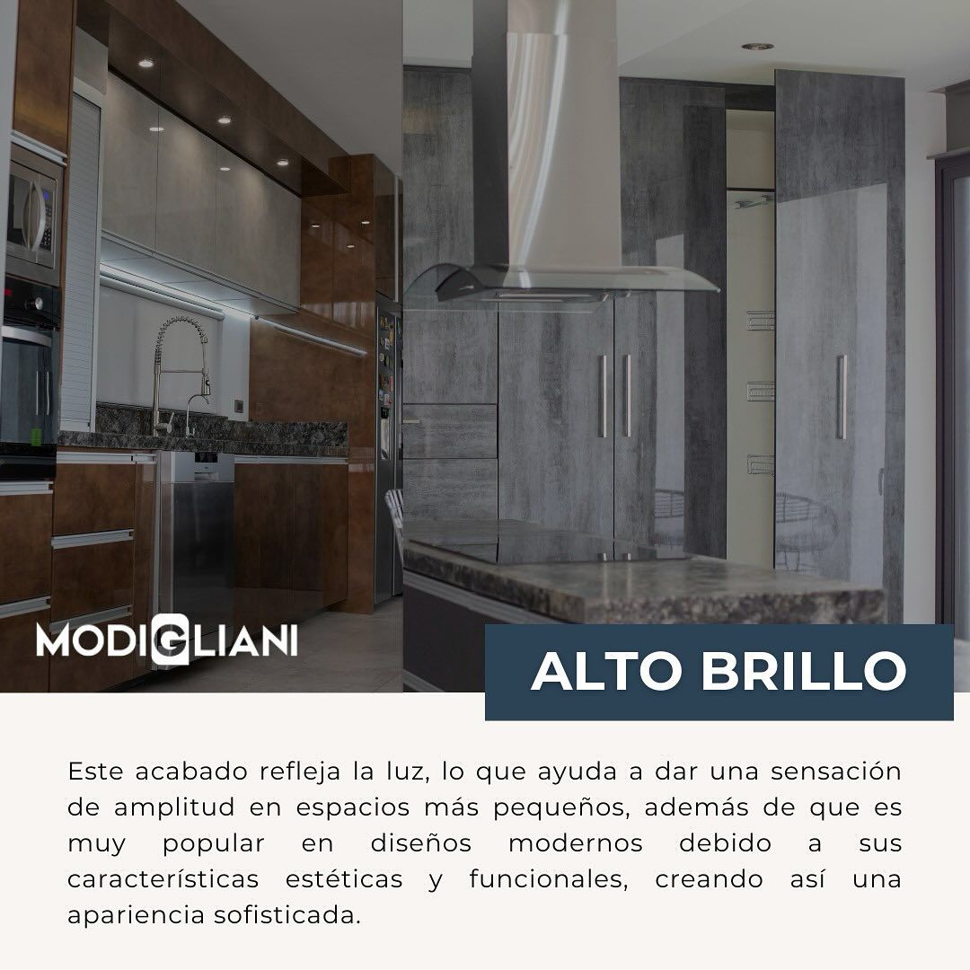 Alacenas superiores con perfilería oculta
